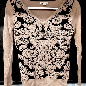 New York & Company floral sweater top